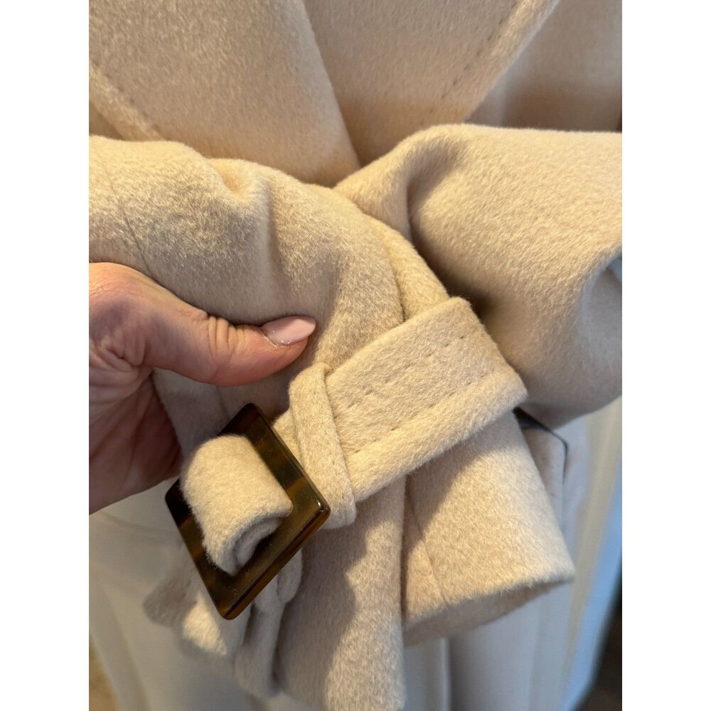 Vintage Facconable Wool Angora Cashmere Blend Coat Size Large Old Money - Picture 5 of 9